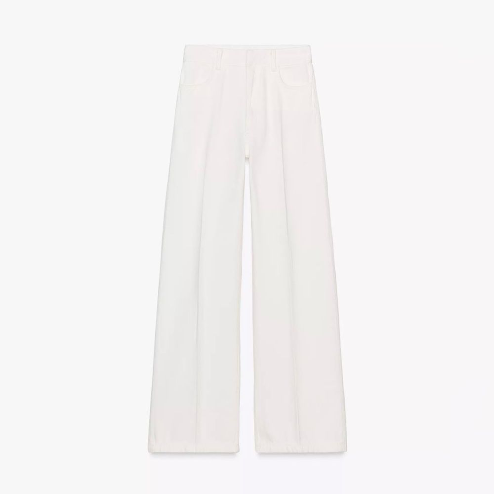 ZARA ZW COLLECTION HIGH WAIST WIDE LEG JEANS
